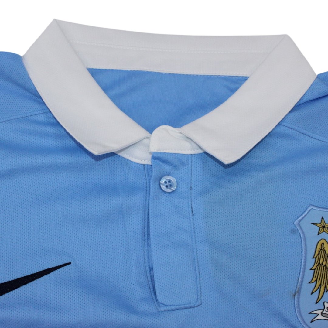 Camisa Manchester City Home 15/16 - Versão Retrô "Aguero" Nº 10