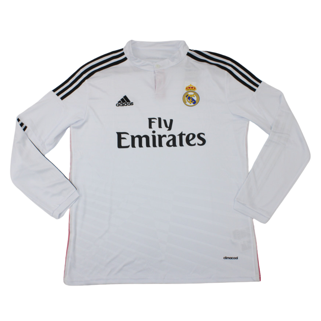 Camisa Real Madrid Manga Longa Home 14/15 - Versão Retrô