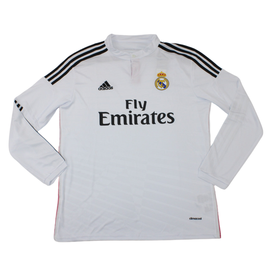 Camisa Real Madrid Manga Longa Home 14/15 - Versão Retrô