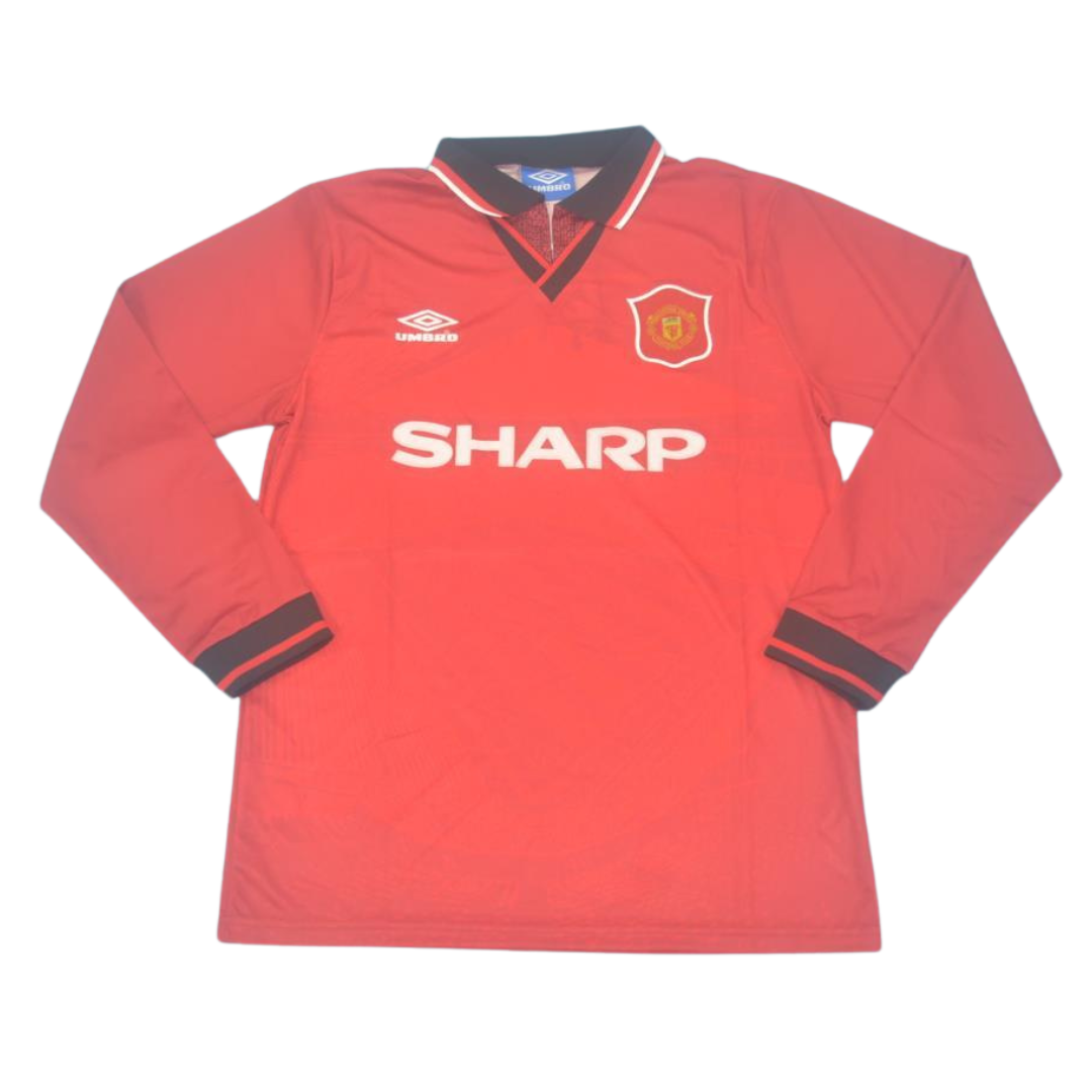 Camisa Manchester United Manga Longa 94/96 - Versão Retrô "Cantona" Nº 7