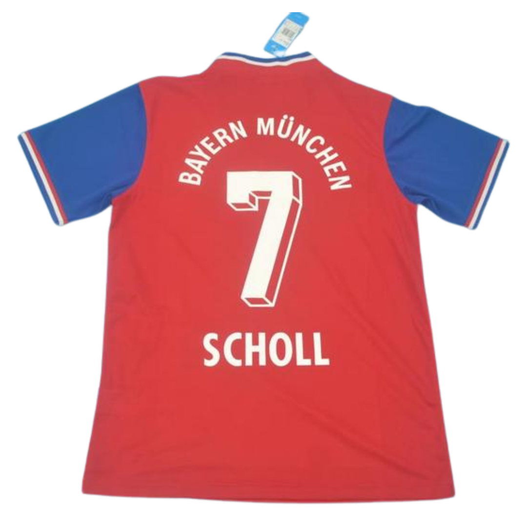 Camisa Bayern de Munique Home 93/95 - Versão Retrô "Scholl" N° 7