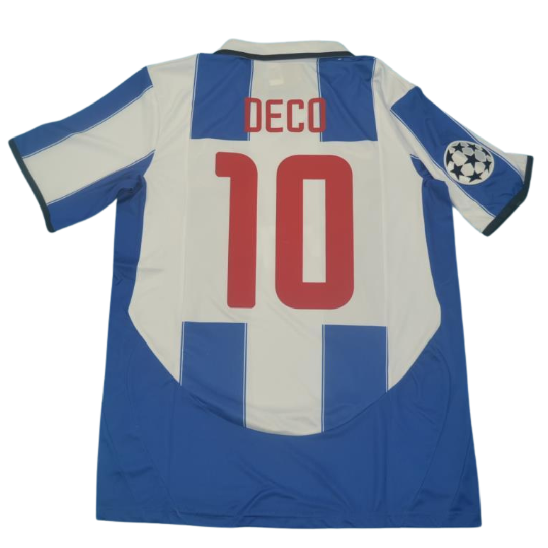 Camisa Porto UCL Final Home 03/04 - Versão Retrô "Deco" Nº 10