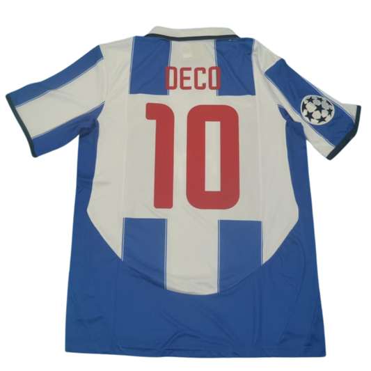 Camisa Porto UCL Final Home 03/04 - Versão Retrô "Deco" Nº 10