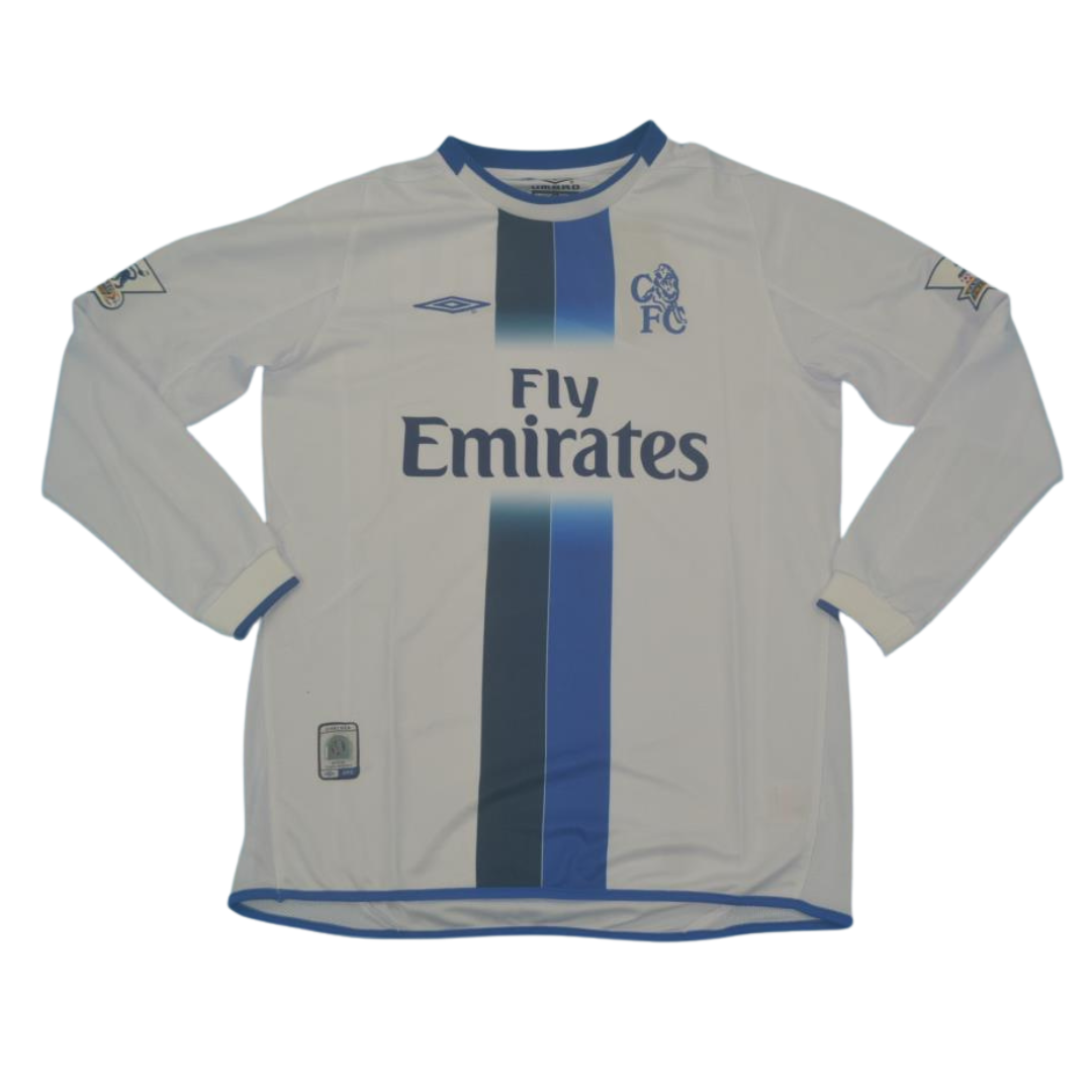 Camisa Chelsea Manga Longa Away 03/05 - Versão Retrô