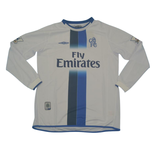Camisa Chelsea Manga Longa Away 03/05 - Versão Retrô