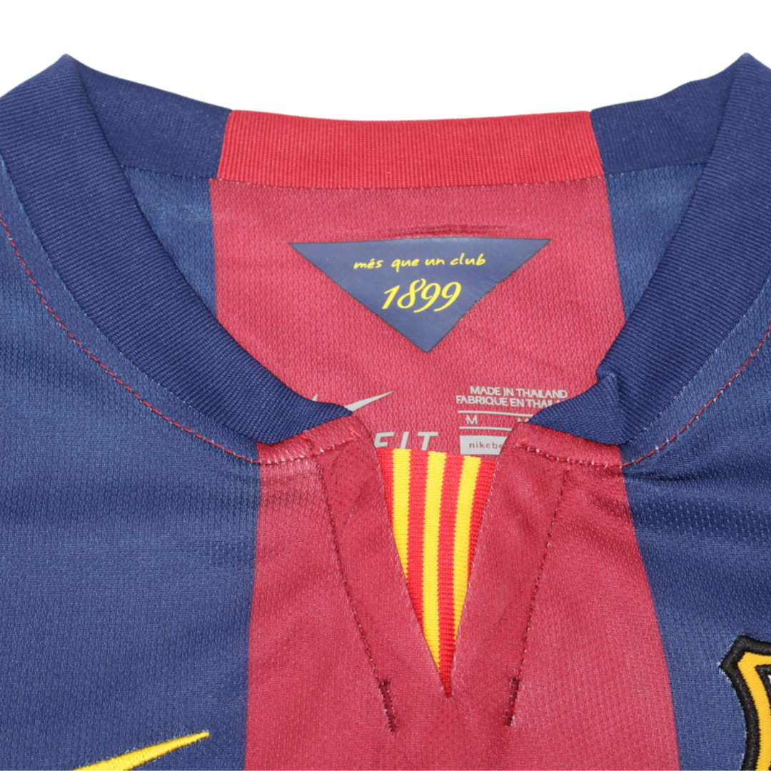 Camisa Barcelona Manga Longa Home 14/15 - Versão Retrô