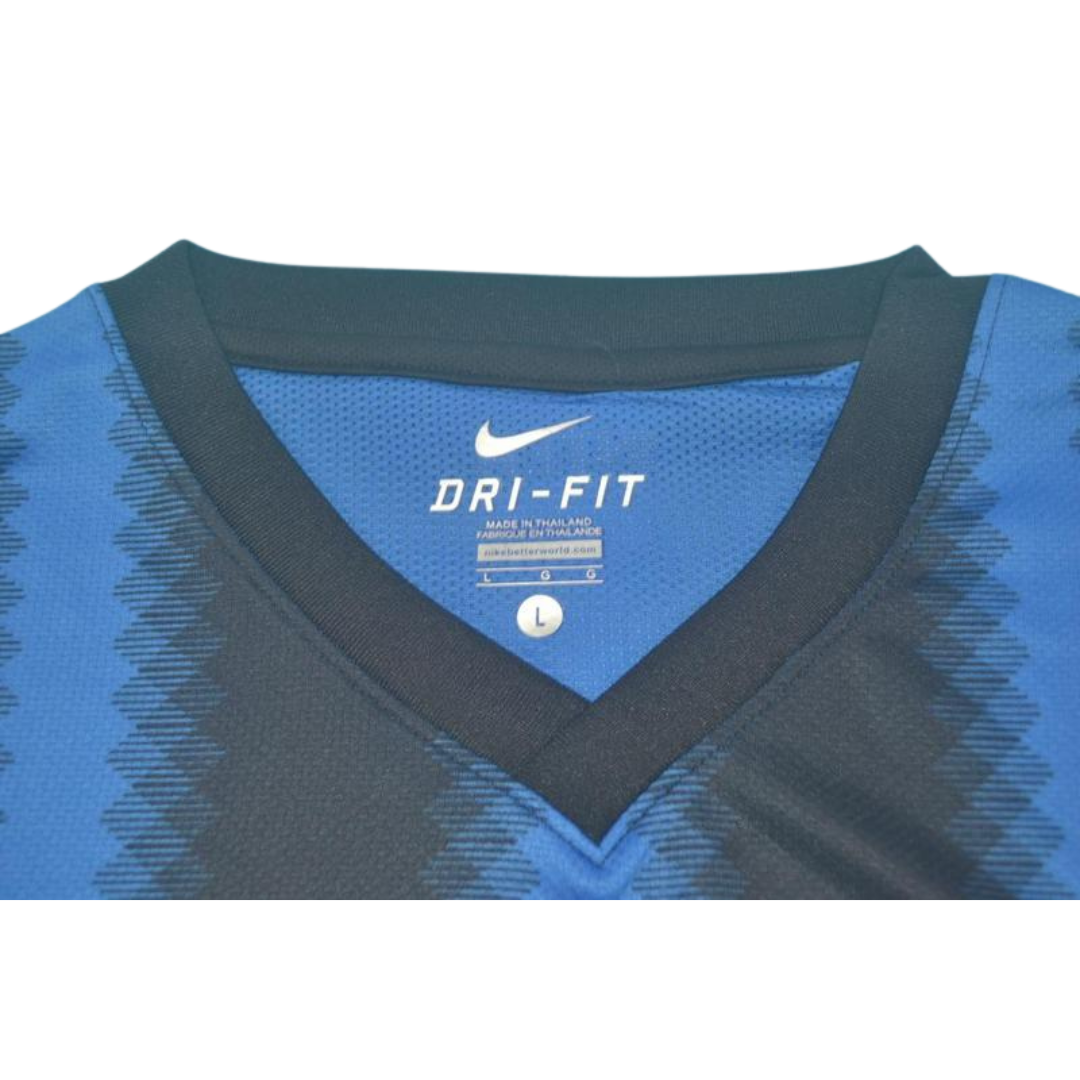 Camisa Inter de Milão Manga Longa Home 10/11 - Versão Retrô