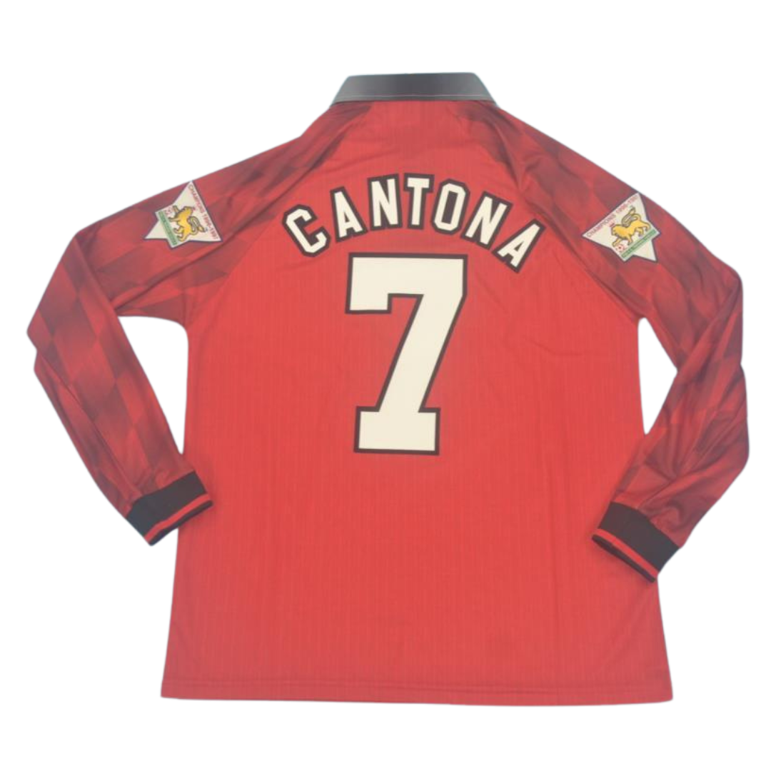 Camisa Manchester United Manga Longa 96/97 - Versão Retrô "Cantona" Nº 7
