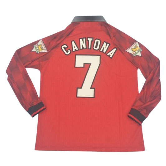 Camisa Manchester United Manga Longa 96/97 - Versão Retrô "Cantona" Nº 7