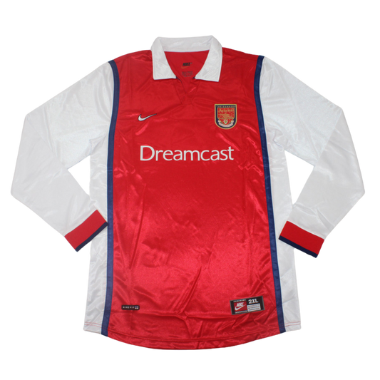 Camisa Arsenal Manga Longa Home 99/00 - Versão Retrô