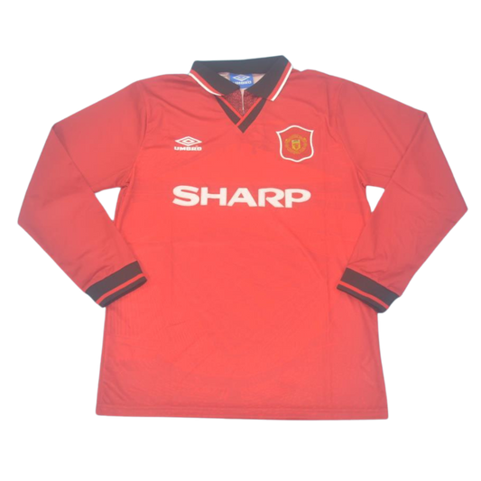 Camisa Manchester United Manga Longa 94/96 - Versão Retrô