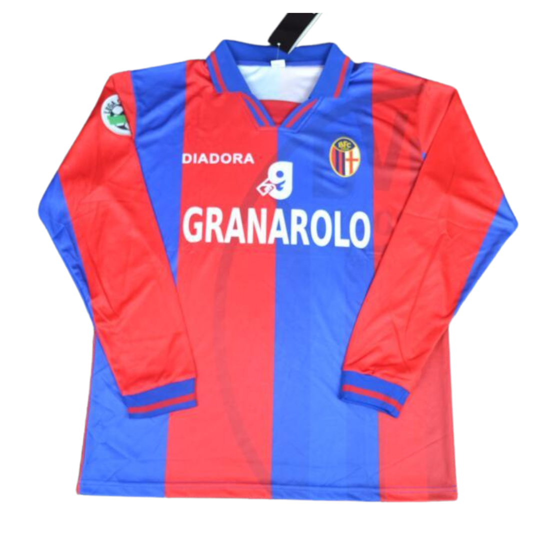 Camisa Bologna Manga Longa Home 97/98 - Versão Retrô "Baggio" Nº 10