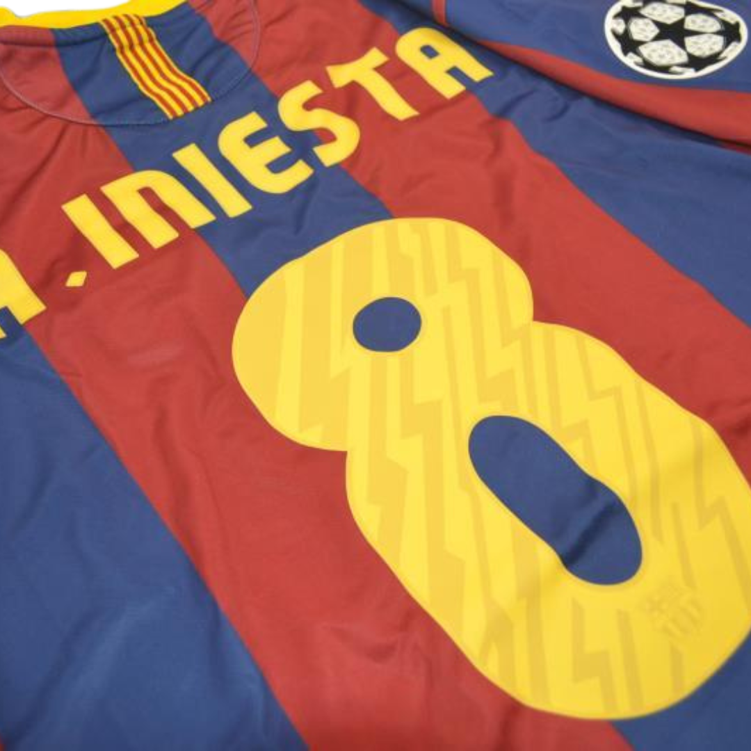 Camisa Barcelona UCL Final 2011 - Versão Retrô "A.Iniesta" Nº 8