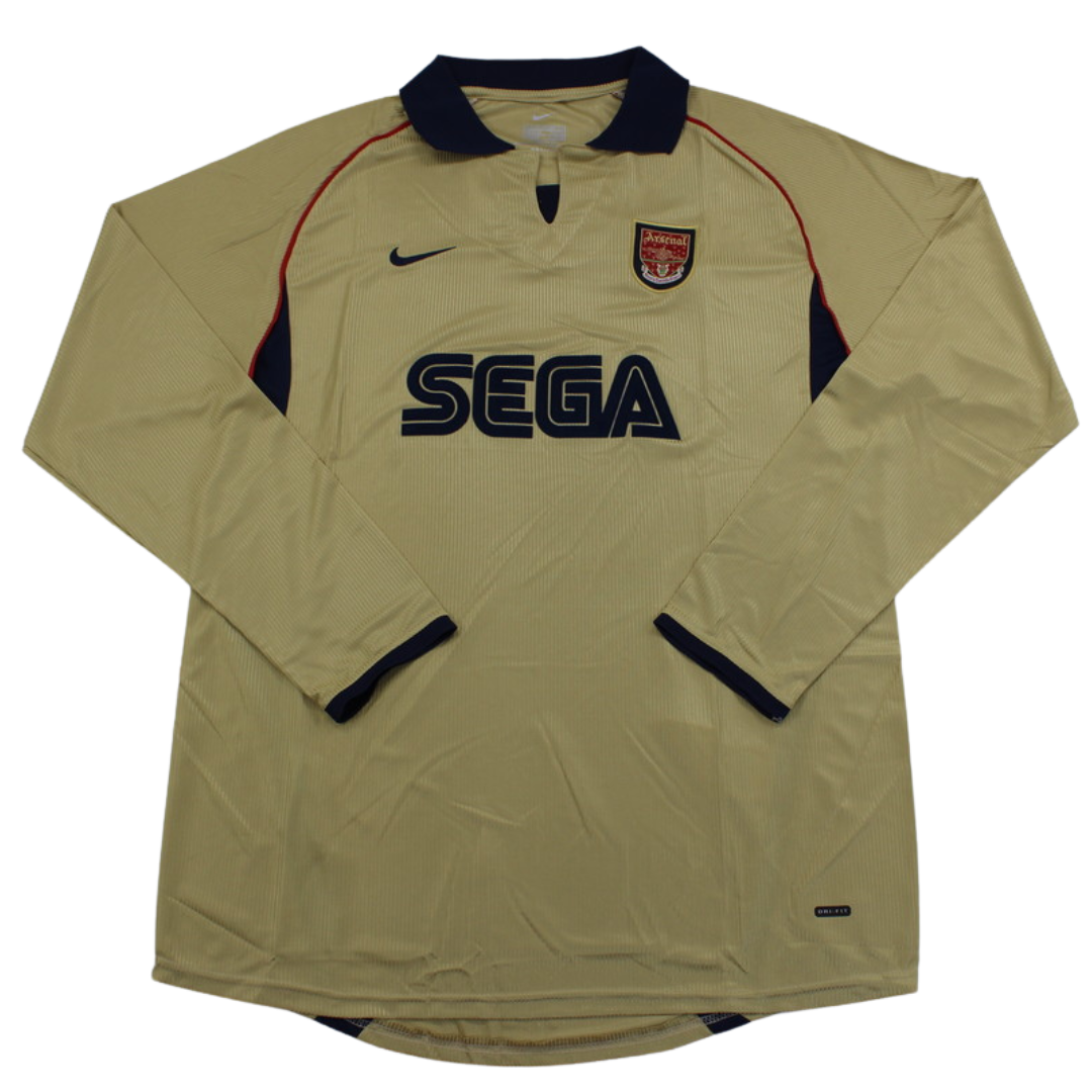 Camisa Arsenal Manga Longa Away 01/02 - Versão Retrô