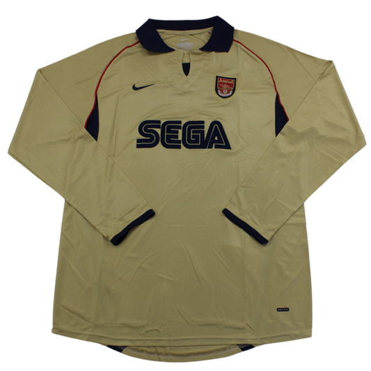 Camisa Arsenal Manga Longa Away 01/02 - Versão Retrô