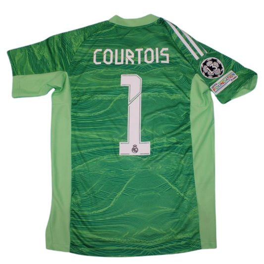 Camisa Real Madrid Home 21/22 - Versão Retrô "Courtois" Nº 1