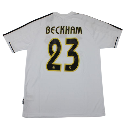 Camisa Real Madrid Home 03/04 - Versão Retrô "Beckham" Nº 23