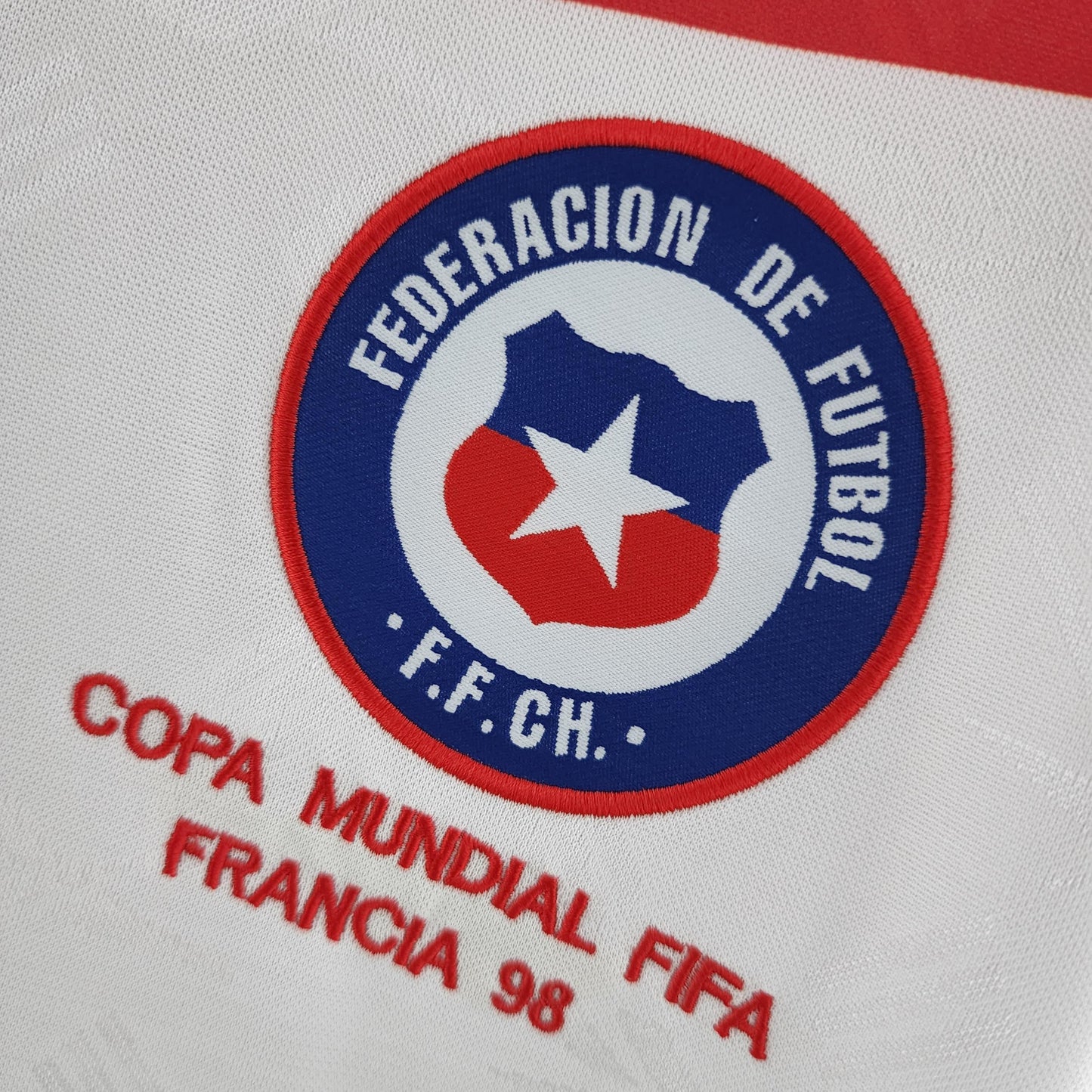 Camisa Chile Manga Longa Away 1998 - Versão Retrô