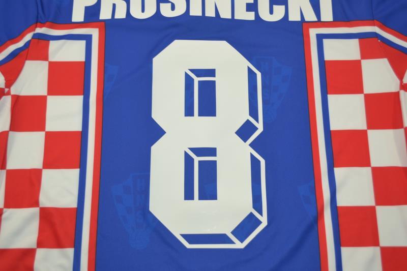 Camisa Retrô Croacia Away Copa do Mundo Versão 1998 "Prosinečki" N°8
