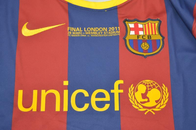 Camisa Barcelona UCL Final 2011 - Versão Retrô