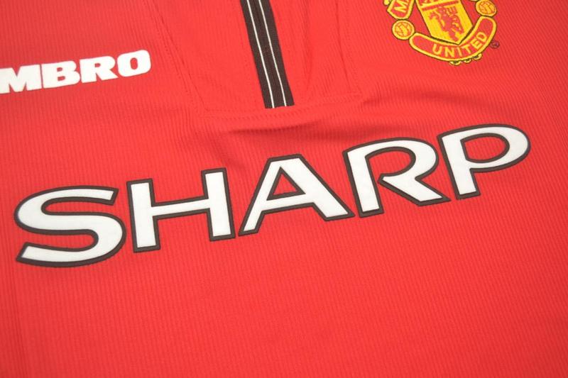 Camisa Manchester United Manga Longa Home 98/99 - Versão Retrô
