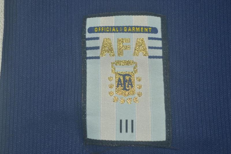 Camisa Retrô Argentina Away 1998 "Ortega" N°.10
