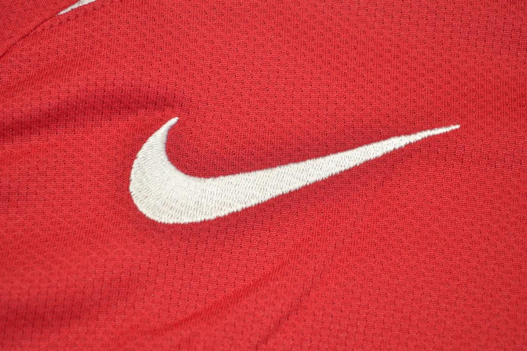 Camisa Manchester United Manga Longa Home 04/06 - Versão Retrô