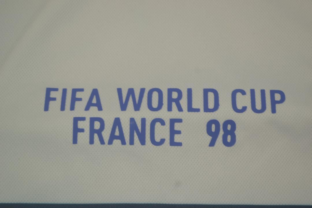 Camisa Retrô França Away Copa do Mundo Versão 1998 "Zidane" N°10