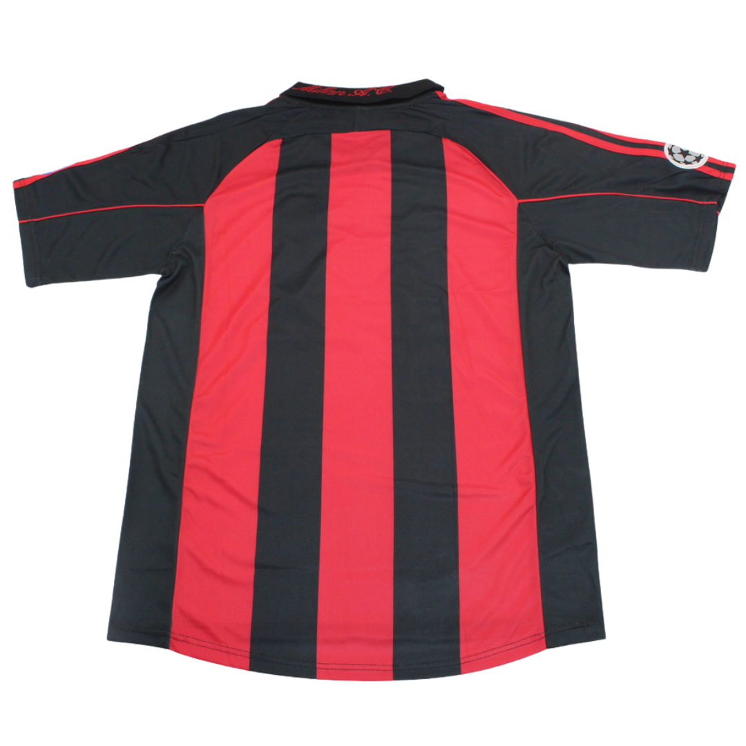 Camisa Retrô Milan Home UCL Versão 00/01