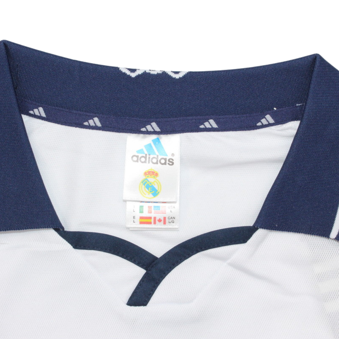 Camisa Real Madrid Manga Longa Home 00/01 - Versão Retrô