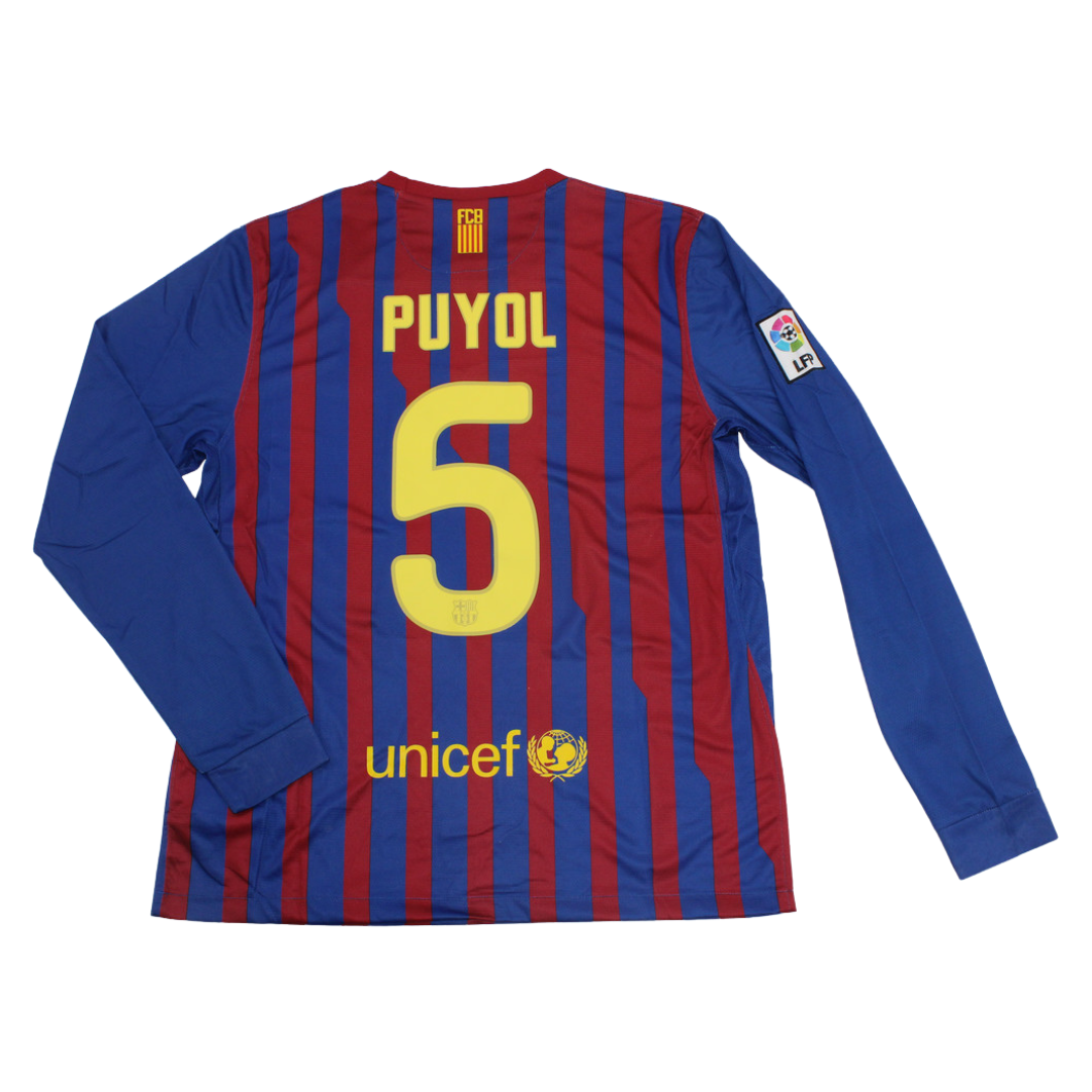 Camisa Barcelona Manga Longa 11/12 - Versão Retrô "Puyol" Nº 5