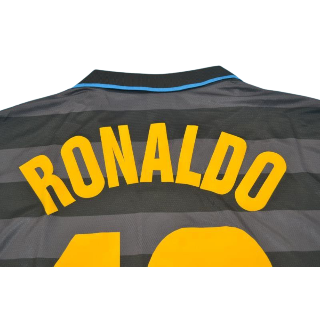 Camisa Inter de Milão Manga Longa 97/98 - Versão Retrô "Ronaldo" Nº 10