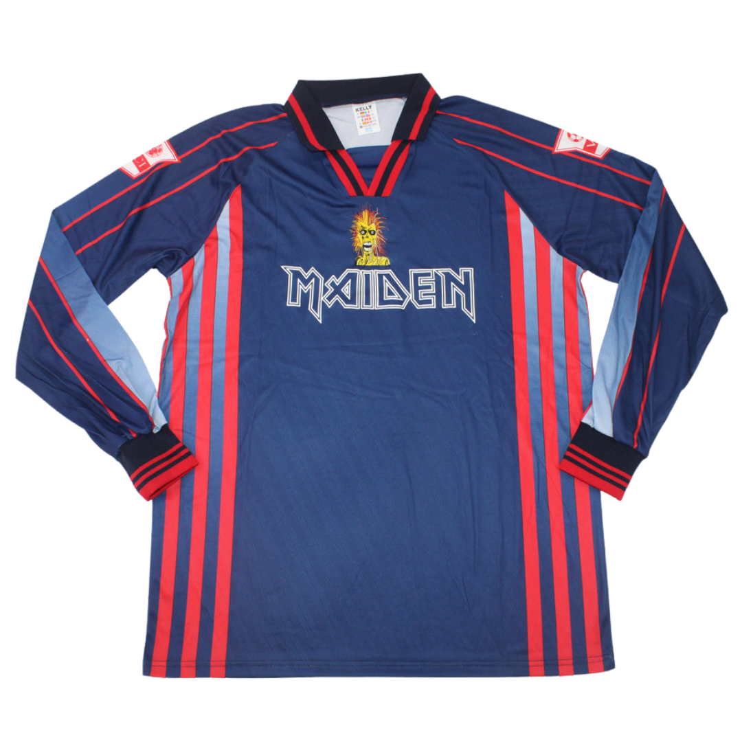 Camisa Iron Maiden Manga Longa 1998 - Versão Retrô