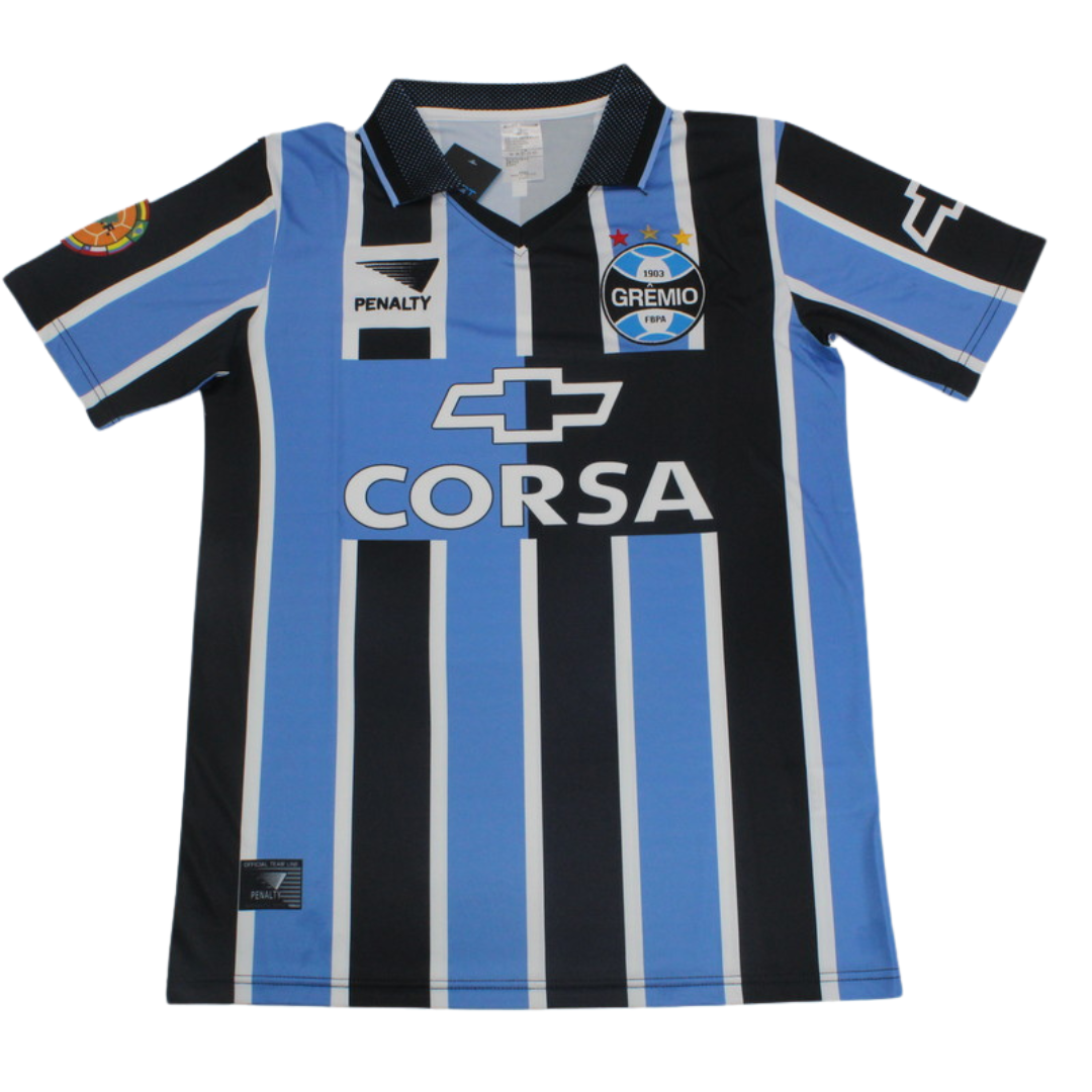 Camisa Grêmio Home 1998 - Versão Retrô "Ronaldinho" Nº 10