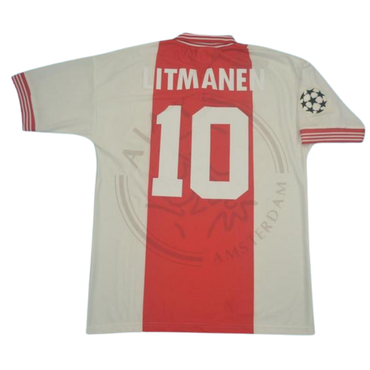 Camisa Ajax Home 95/96 - Versão Retrô "Litmanen" Nº 10
