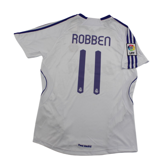 Camisa Real Madrid Home 07/08 - Versão Retrô "Robben" Nº 11
