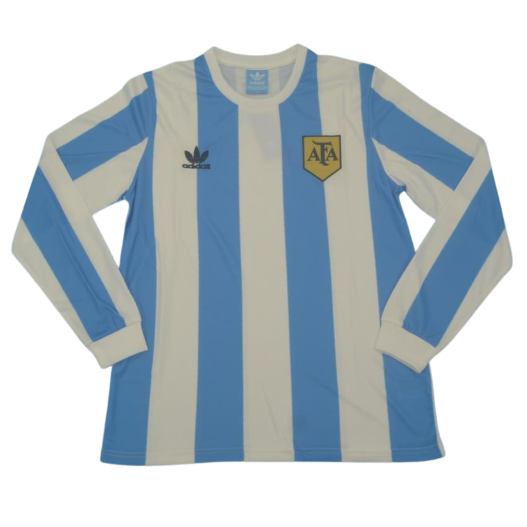 Camisa Argentina Manga Longa Home 1978 - Versão Retrô