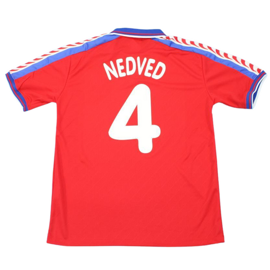 Camisa Retrô Rep Tcheca Home 1996 "Nedved" N°4