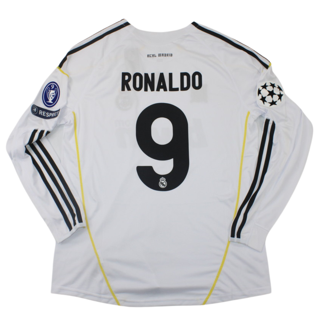 Camisa Real Madrid Manga Longa 09/10 - Versão Retrô "Cristiano Ronaldo" Nº 9