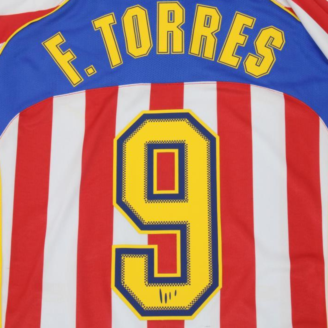 Camisa Atlético de Madrid Home 04/05 - Versão Retrô "F.Torres" Nº 9