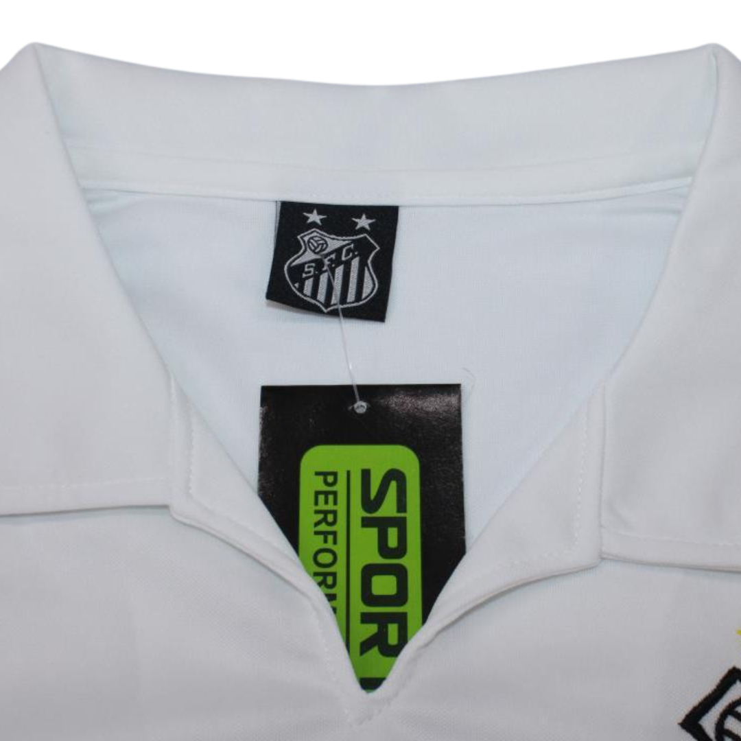 Camisa Santos Home 1970 - Versão Retrô "Pele" Nº 10