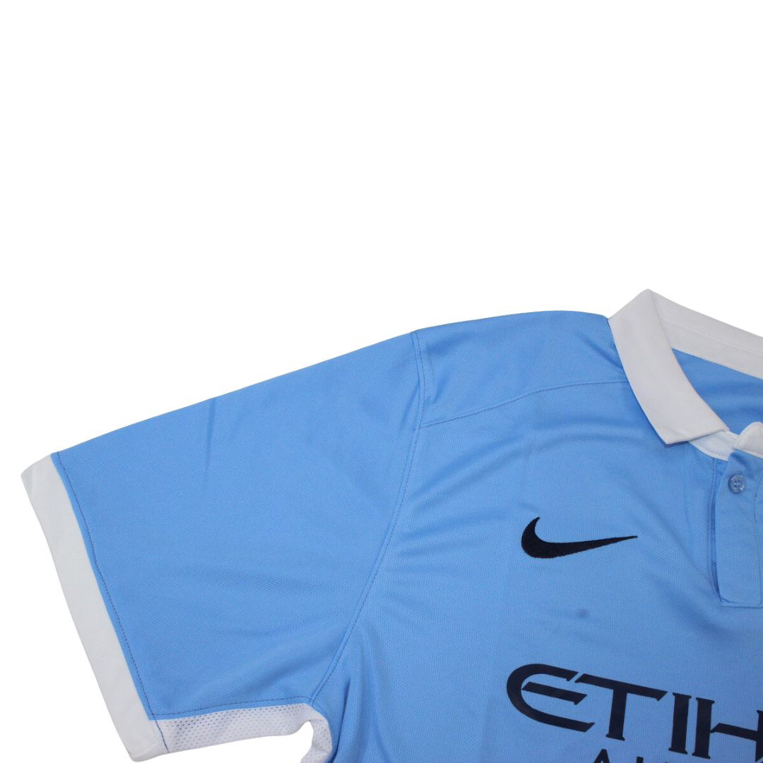 Camisa Manchester City Home 15/16 - Versão Retrô "Kun Aguero" Nº 10
