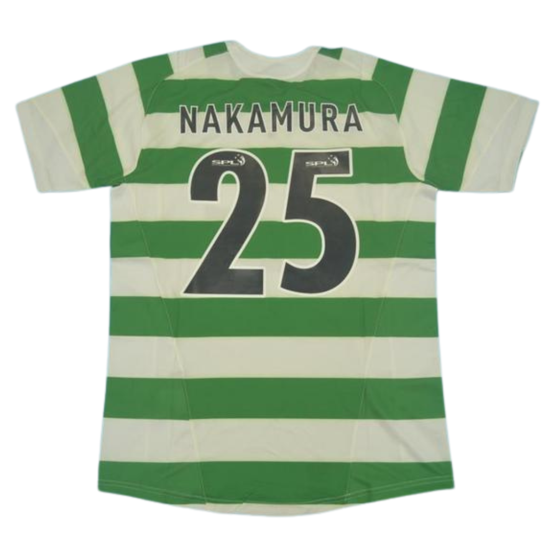 Camisa Celtic Home 05/06 - Versão Retrô "Nakamura" Nº 25