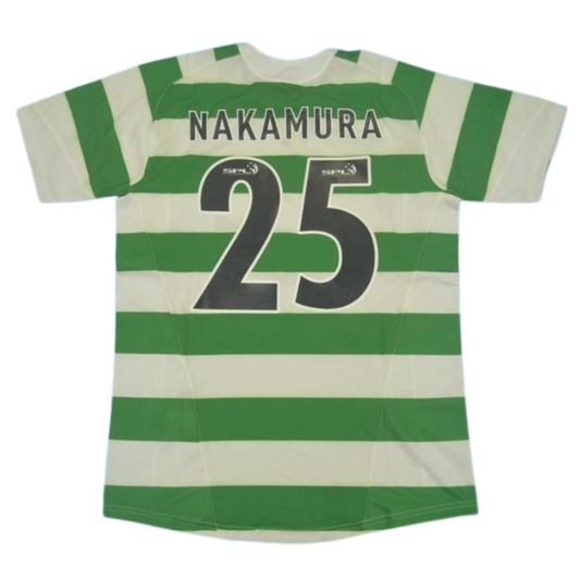 Camisa Celtic Home 05/06 - Versão Retrô "Nakamura" Nº 25