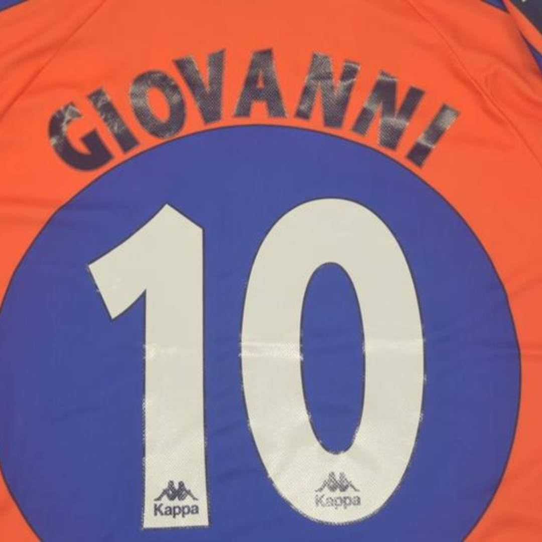 Camisa Barcelona Away 97/98 - Versão Retrô "Giovanni" Nº 10