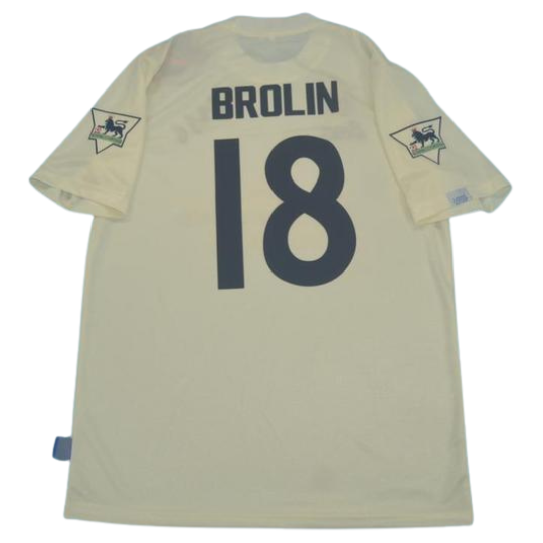 Camisa Leeds United Home 95/96 - Versão Retrô "Brolin" Nº 18