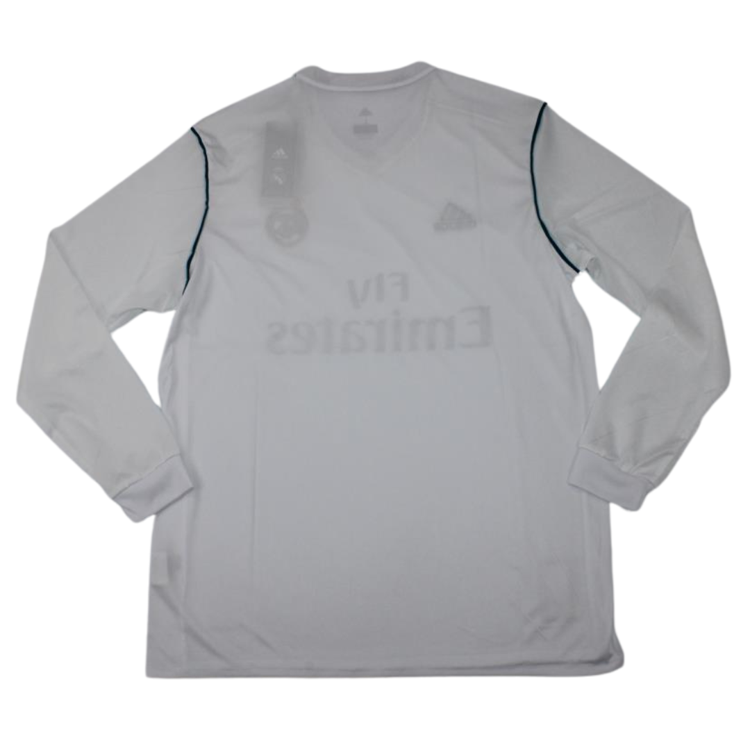 Camisa Real Madrid Manga Longa Home 17/18 - Versão Retrô