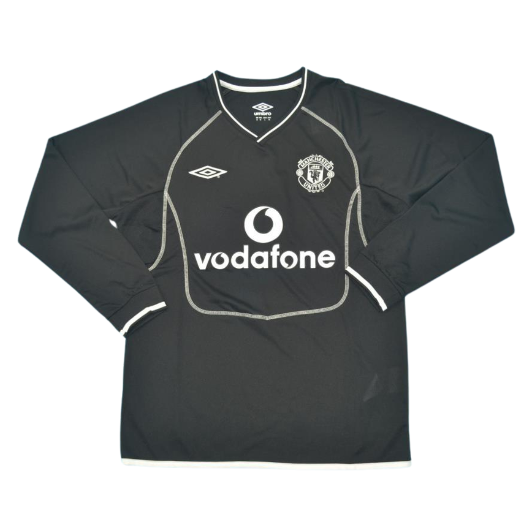 Camisa Manchester United Manga Longa 00/01 - Versão Retrô "Barthez" Nº 1