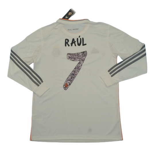 Camisa Real Madrid Manga Longa 13/14 - Versão Retrô "Raúl" Nº 7