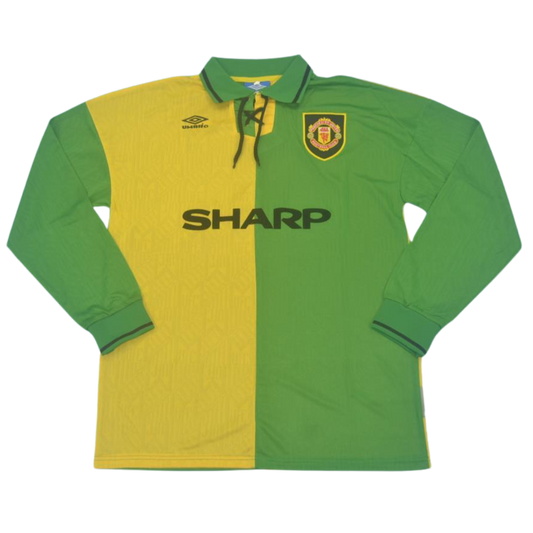 Camisa Manchester United Manga Longa Third Away 92/94 - Versão Retrô